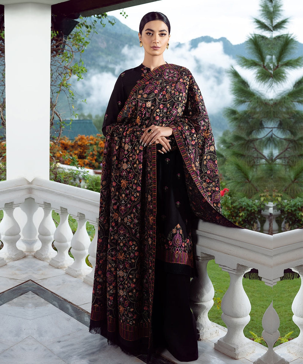 Bareeze Dhanak 3PC Embroidered With Dhanak Shawl Embroidered-125