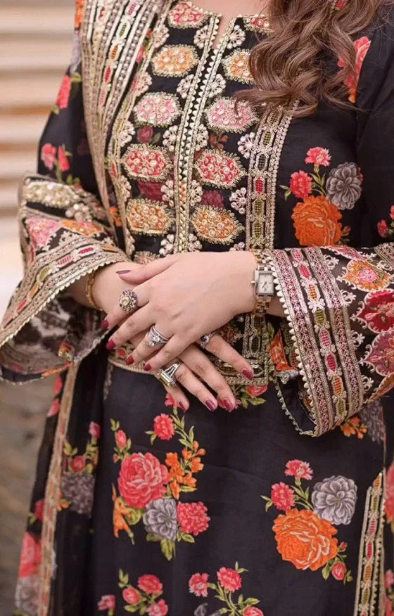 Silk 3PC Digital Printed- 1714